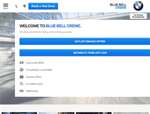 Tablet Screenshot of bluebellcrewebmw.co.uk